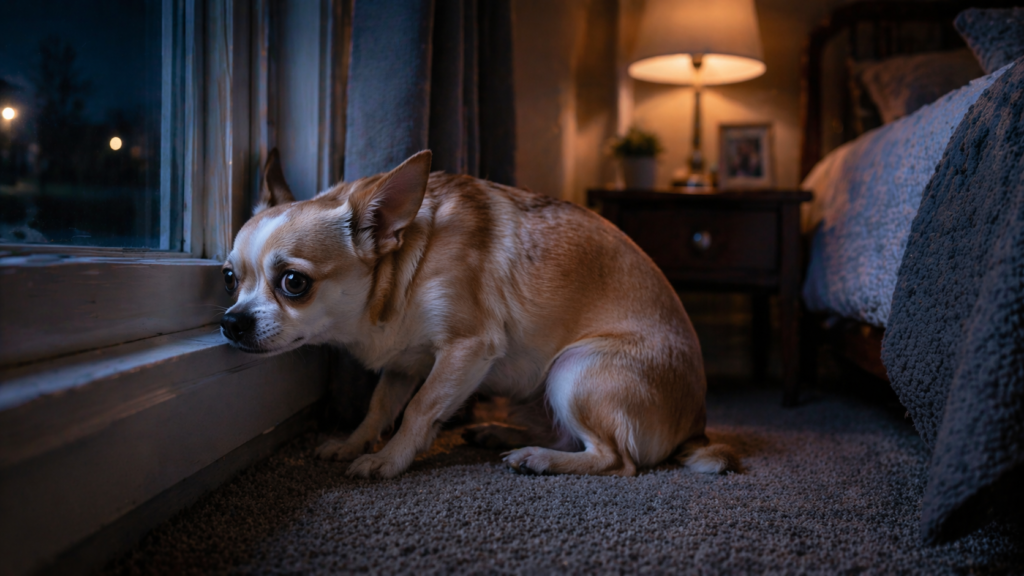 dog anxious at night