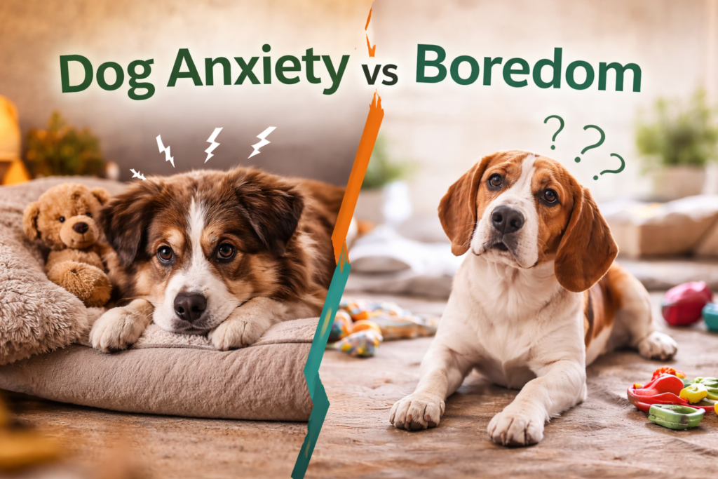 dog anxiety vs boredom